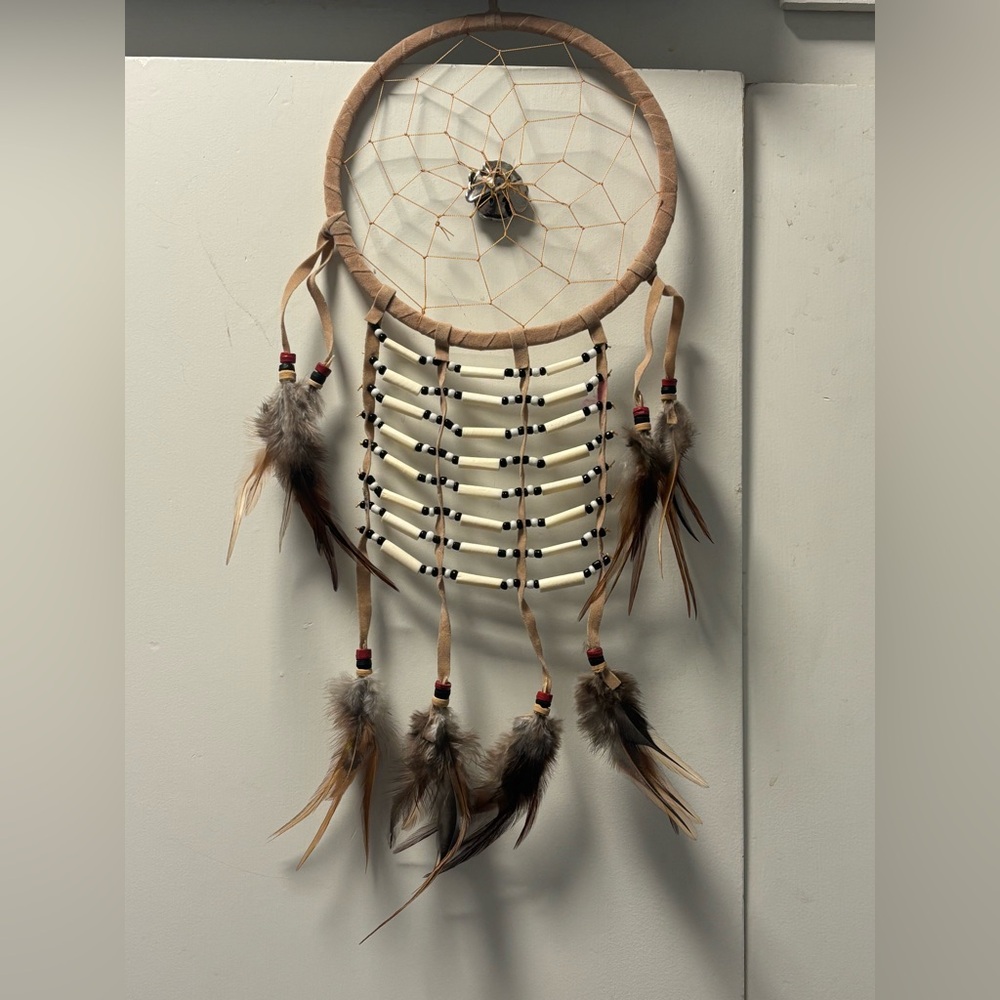 Bohemian Dreamcatcher with Feathers - Picture 2 of 2
